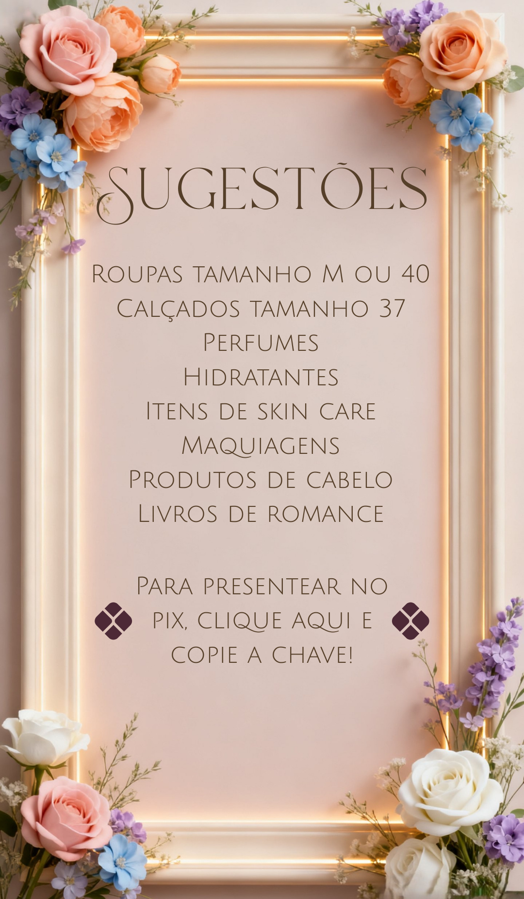 Sugestões de presente