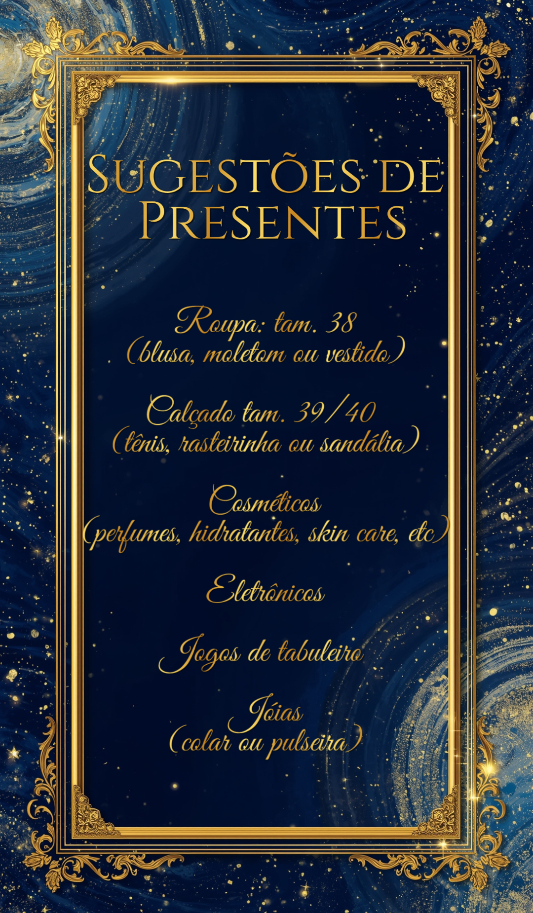 Sugestões de presente