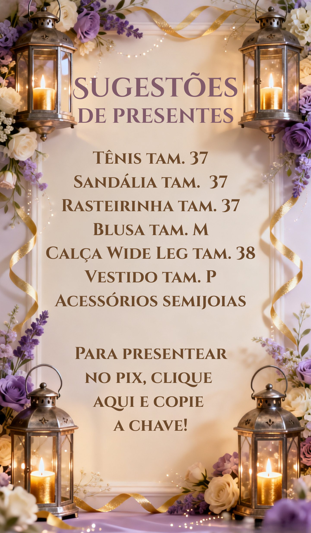 Sugestões de presente